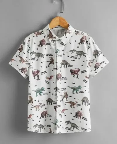 Camisa para niño color blaco