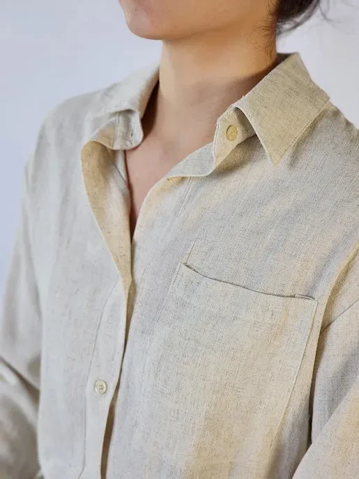 Camisa para dama color beige