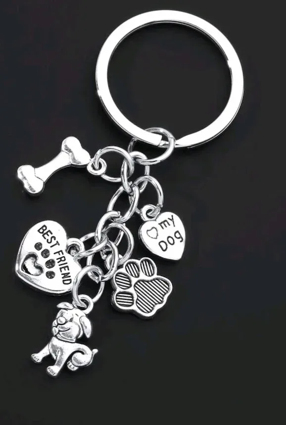 Llavero con diseño de mascota