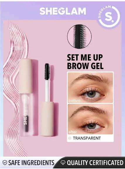 Gel transparente para cejas, Marca SheGlam.