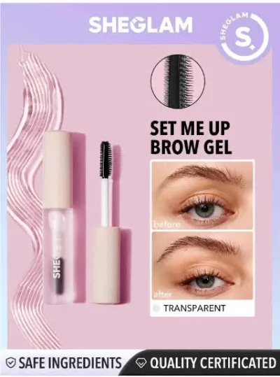 Gel transparente para cejas, Marca SheGlam.