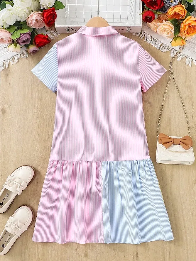 Vestido para niña de rayas