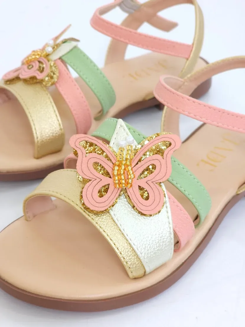 Sandalias para niña Champaña X Colores 2893
