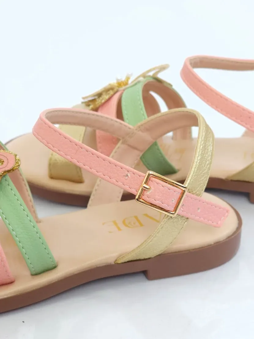 Sandalias para niña Champaña X Colores 2893