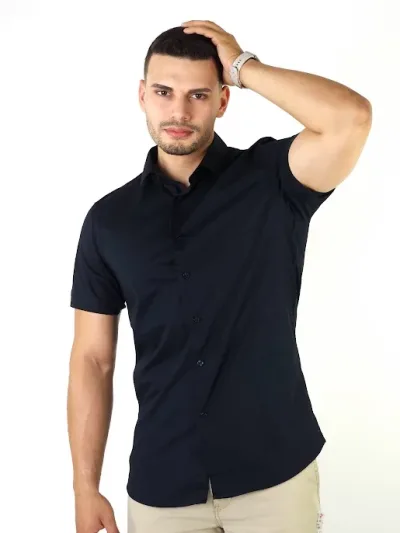 Camisa para caballero color azul