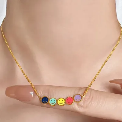 Collar para dama de acero de titanio