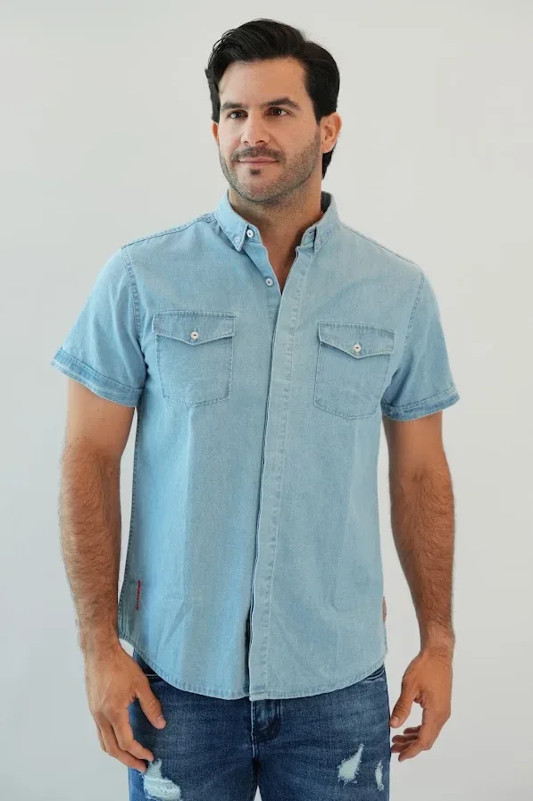 Camisa Hummer para caballero celeste