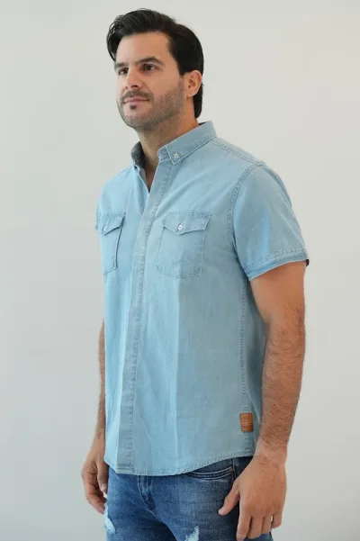 Camisa Hummer para caballero celeste