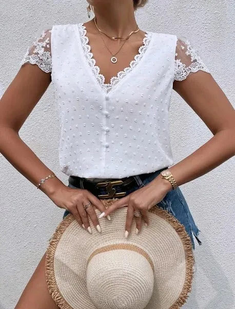 Blusa para dama color blanco.