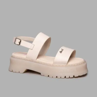 Sandalias Coral para dama color crema ARIA DUST PU