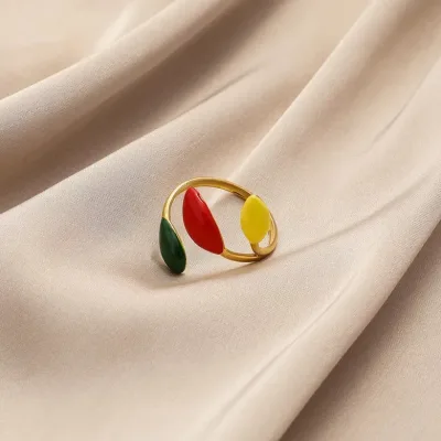Anillo para dama de acero de titanio
