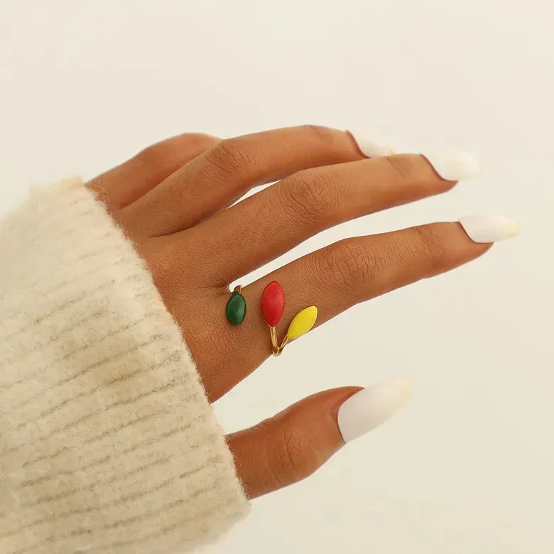 Anillo para dama de acero de titanio