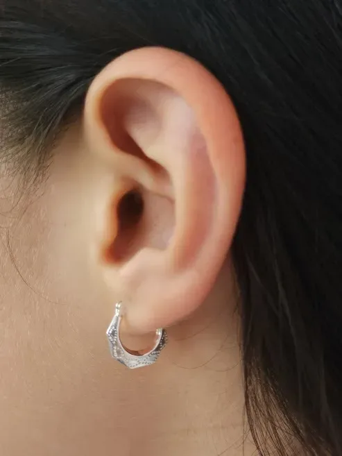 Aretes plata 925 para dama color plata