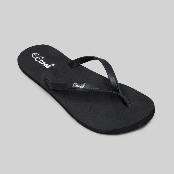 Sandalias Uvita Black Pu Coral para dama