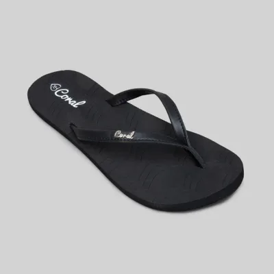 Sandalias Uvita Black Pu Coral para dama