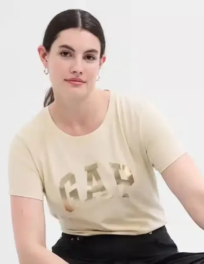 Camiseta GAP para dama color beige