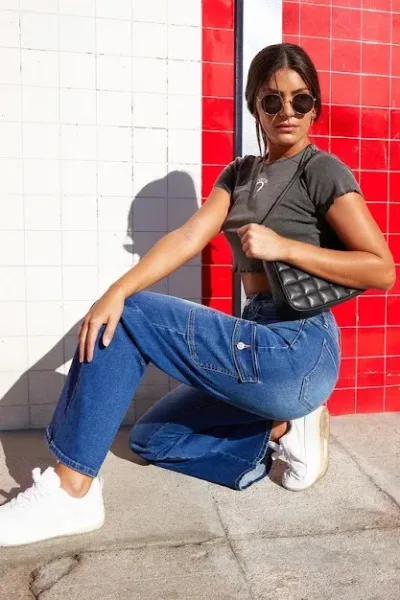 Jeans YMI para dama color celeste  M08