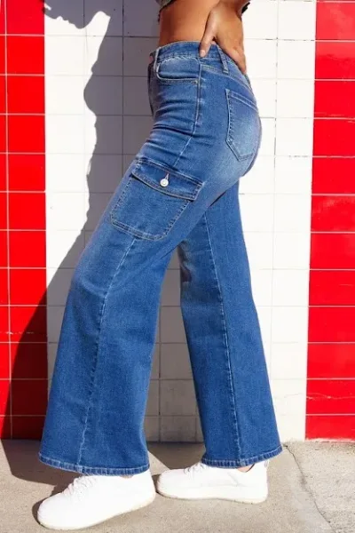 Jeans YMI para dama color celeste  M08