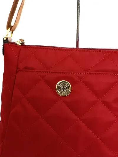 Bolso de hombro Tommy Hilfiger para dama color vino