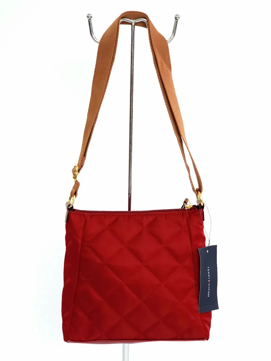 Bolso de hombro Tommy Hilfiger para dama color vino