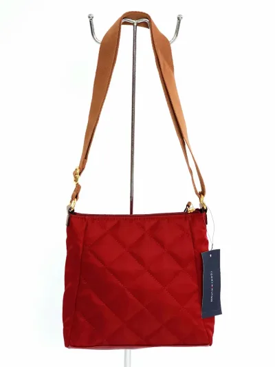 Bolso de hombro Tommy Hilfiger para dama color vino