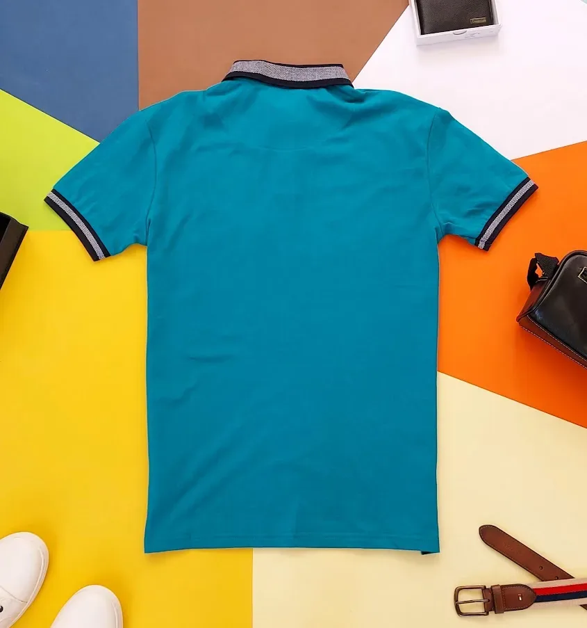 Camiseta Hummer para caballero color turquesa