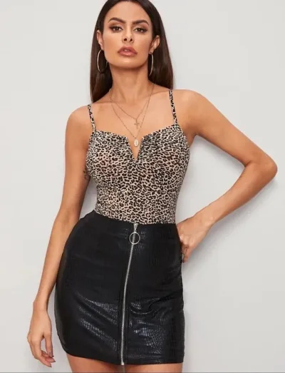 Blusa para dama estampado de leopardo