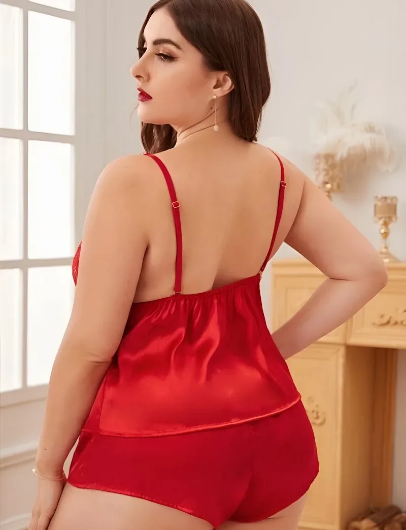 Lencería para dama color rojo