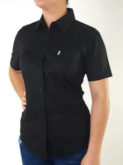 Camisa Cambridge Polo Club para dama color negro