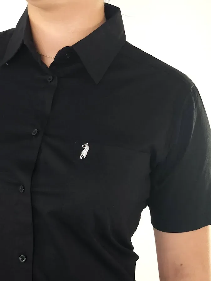 Camisa Cambridge Polo Club para dama color negro