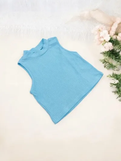 Blusa para niña color celeste
