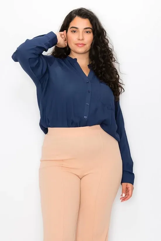 Camisa para dama color azul