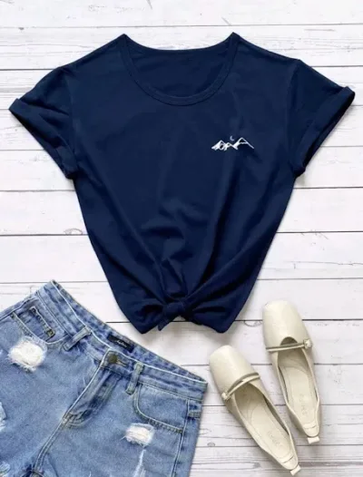 Camiseta para dama color azul