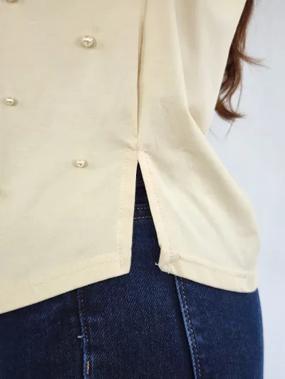Blusa color beige para Dama