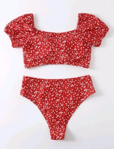 Vestido de baño para dama diseño floral
