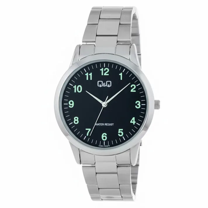 Reloj Q&Q para caballero C08A-002PY COLOR PLATEADO