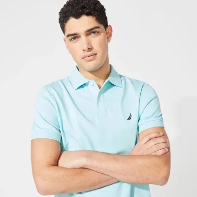 Camiseta Náutica Slim Fit para caballero color celeste claro