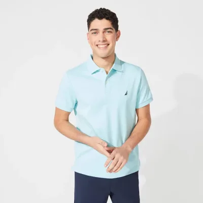 Camiseta Náutica Slim Fit para caballero color celeste claro