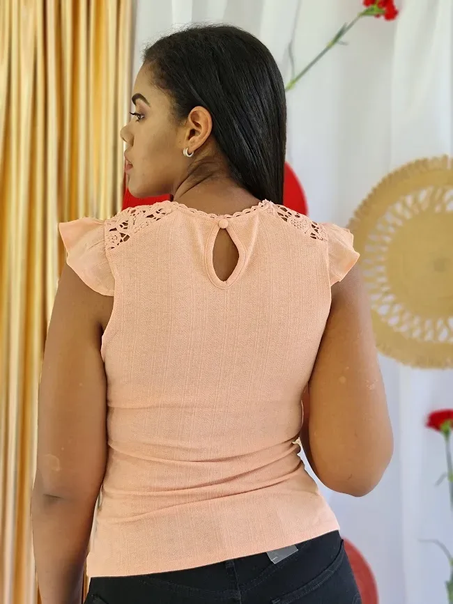Blusa para dama color papaya