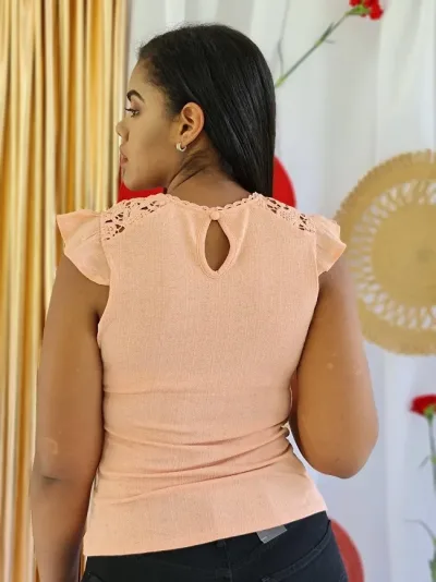 Blusa para dama color papaya