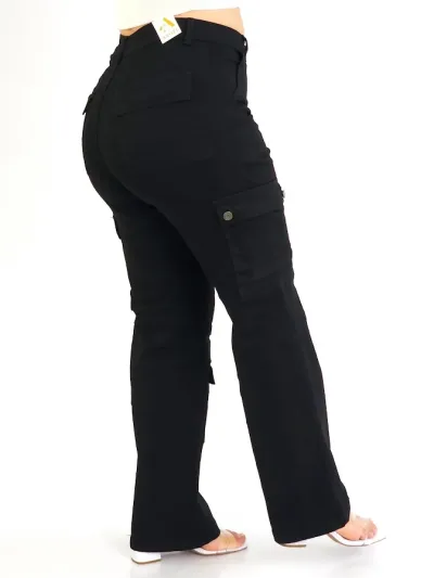 Jeans cargo para dama