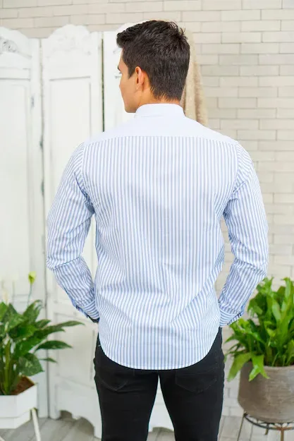 Camisa Hummer para caballero diseño a rayas