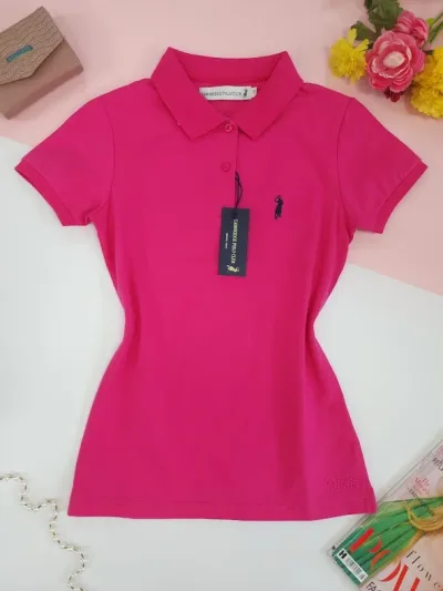Camiseta Polo Cambrige Club para dama color fucsia