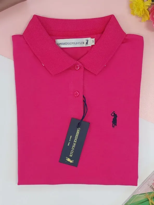Camiseta Polo Cambrige Club para dama color fucsia