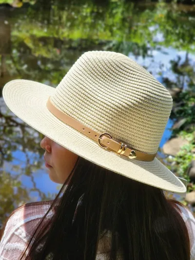 Sombrero para dama color beige