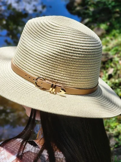 Sombrero para dama color beige