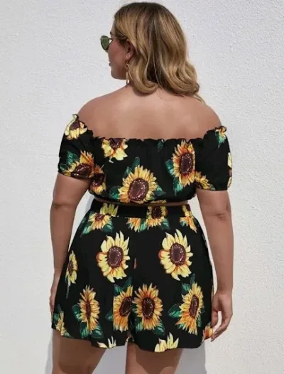 Conjunto para dama diseño floral