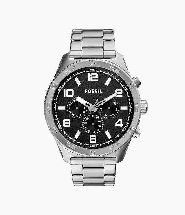 Reloj Fossil para caballero color plateado
