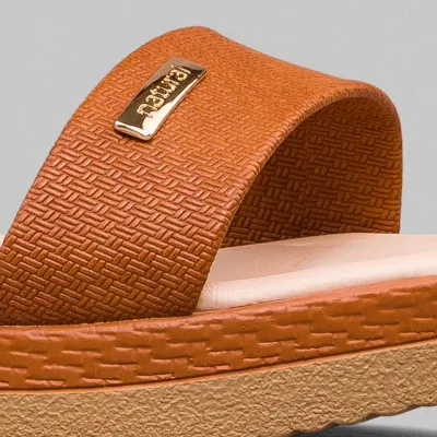 Sandalias Natural Vero Camel Pu para dama