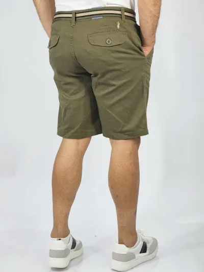 Short Cambridge Polo Club para caballero color verde musgo